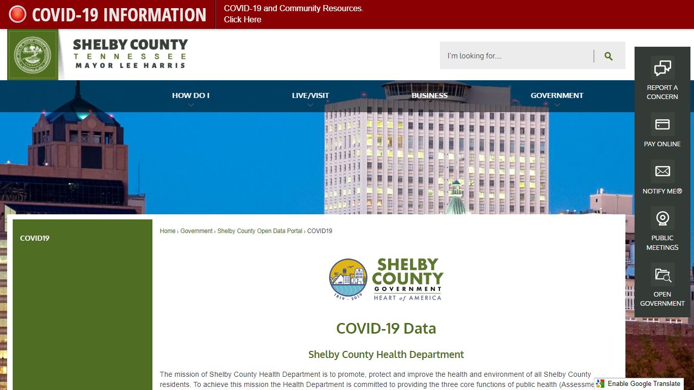 Public Health | Shelby County, TN - Official Website